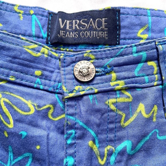 Auc Versace couture high rise medusa head vintage jeans - Picture 6 of 13